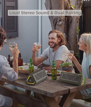 MLOVE P3 Outdoor Bluetooth Speaker - 40W Stereo Geluid, IPX7 Waterdicht & RGB Licht