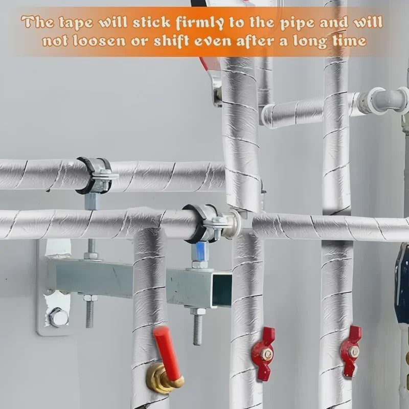 Zelfklevende Glasvezel Pijp Isolatietape - 10 Meter - Waterdicht & Vorstbestendig