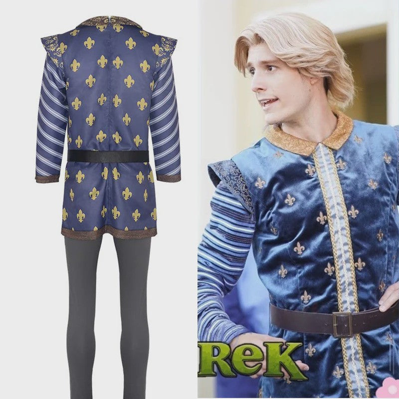 Prins Charming Kostuum - Shrek Cosplay Outfit voor Carnaval & Feest