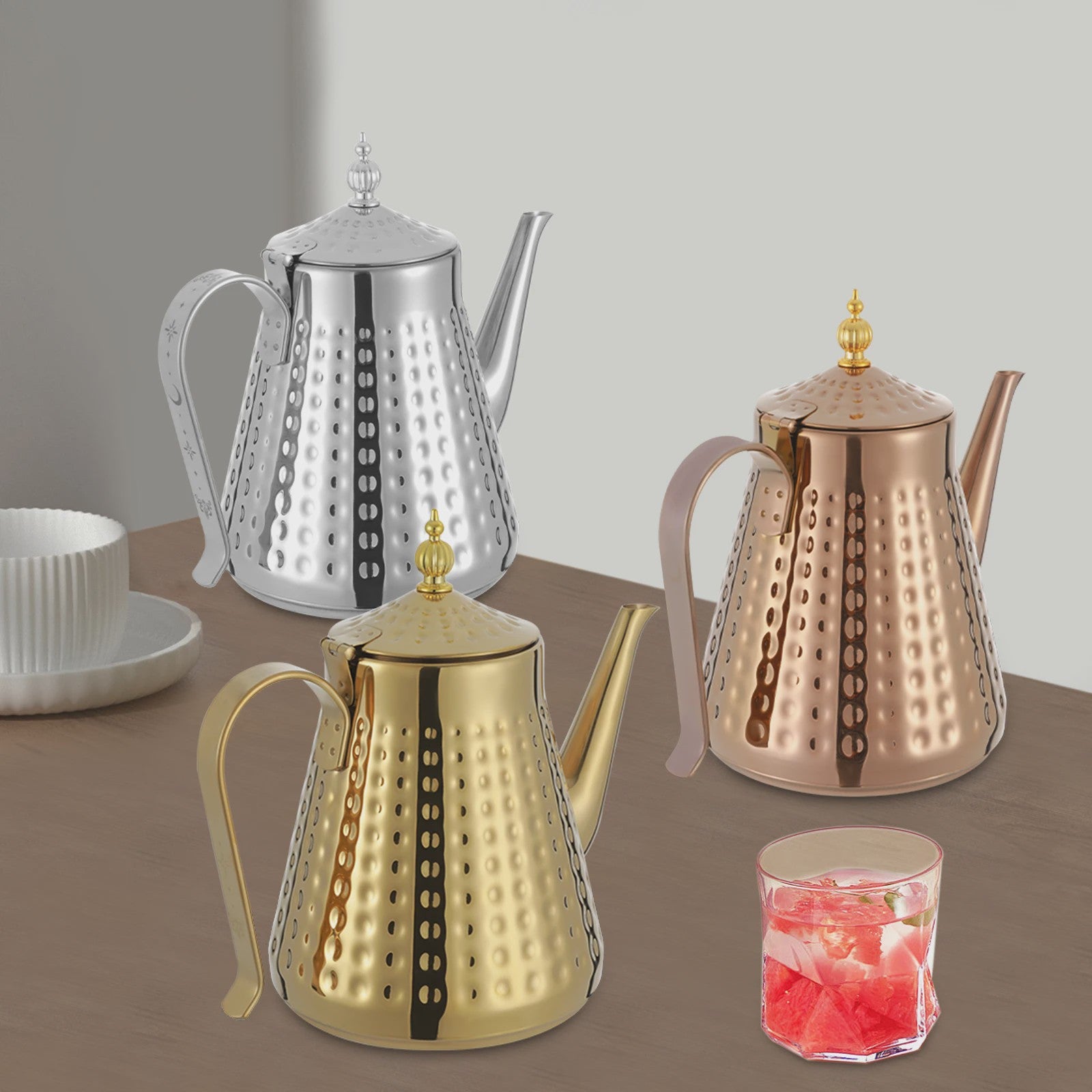 RVS Theepot met Infuser - 1.65L - Anti-Roest - Ideaal voor Thuis, Restaurant & Camping