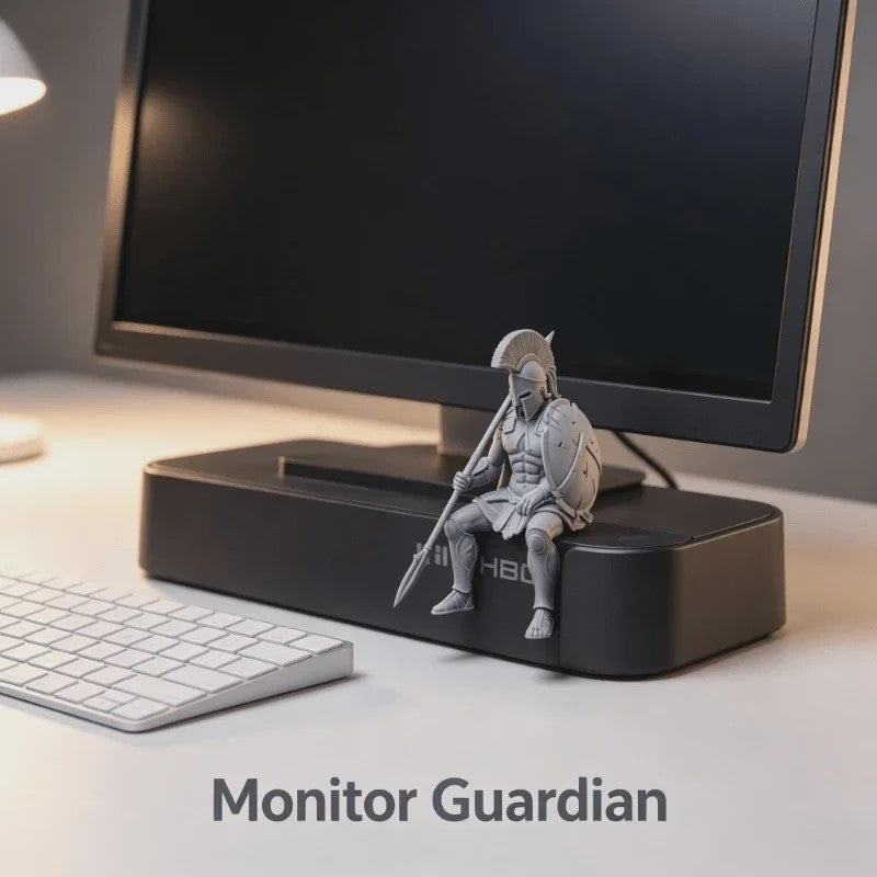 Spartaanse Krijger Zittende Figuur - 3D Geprint Decoratiebeeldje