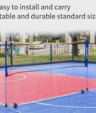 Draagbaar Badminton Net Frame - Opvouwbaar & Standaard Formaat voor Buiten & Binnen