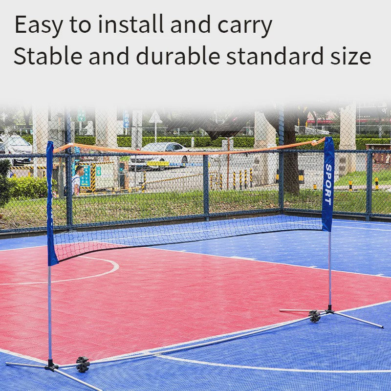 Draagbaar Badminton Net Frame - Opvouwbaar & Standaard Formaat voor Buiten & Binnen