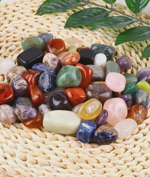 100g Mix Edelstenen Tumblestones - Natuurlijke Gepolijste Kristallen voor Decoratie