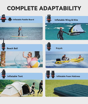 TOPUMP Elektrische SUP Board Pomp - 20PSI, 4000mAh - Voor Stand Up Paddle Boards & Kajaks