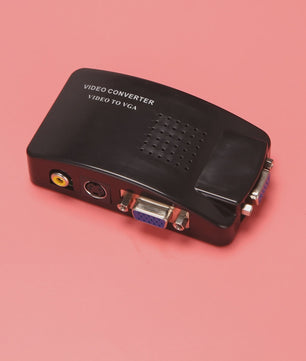 AV naar VGA Converter met RCA & S-Video ingang - Beeldconversie Switch Box