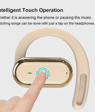 Open-Ear Bluetooth 5.4 Oordopjes met Oorhaak - IPX6 Waterdicht, TWS Draadloos, Hifi Stereo