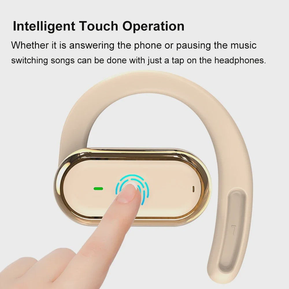 Open-Ear Bluetooth 5.4 Oordopjes met Oorhaak - IPX6 Waterdicht, TWS Draadloos, Hifi Stereo
