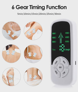 Digitale EMS Spierstimulator: Massageapparaat voor Rug, Nek & Lichaam met TENS