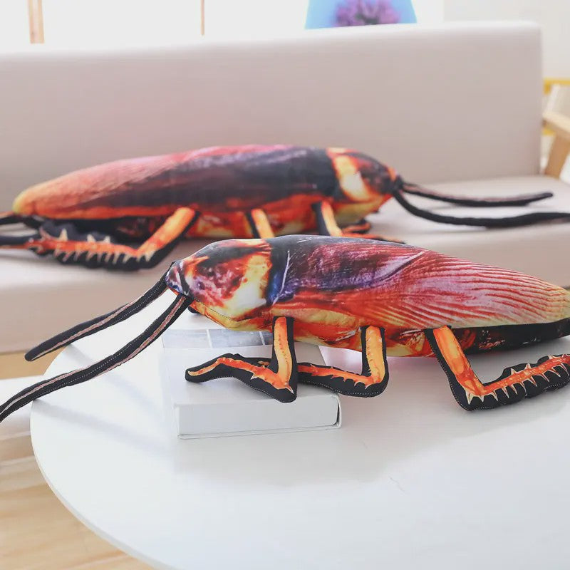 Realistische Kakkerlak Pluche Speelgoed Kussen - 55-120cm - Grappig Insect Knuffel Cadeau