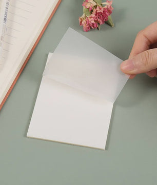 Creatieve Transparante PET Sticky Notes - Waterdicht & Herbruikbaar (50 Vel)