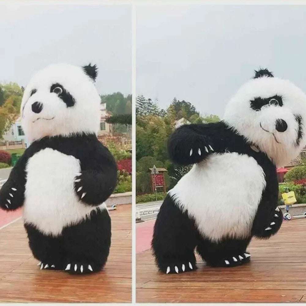 Opblaasbaar Panda Kostuum - Volwassen Maat voor Feestjes, Halloween & Cosplay