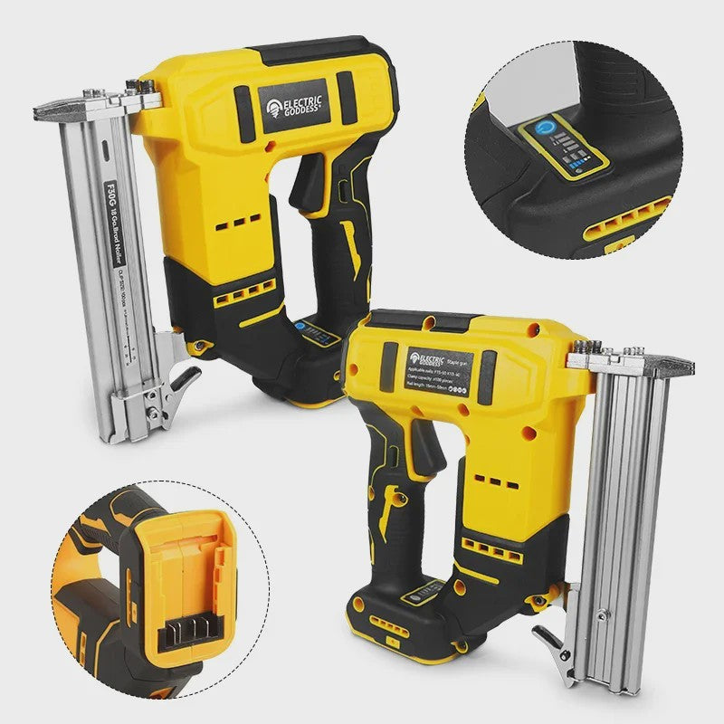 Draadloze Elektrische Tacker 10-30mm met Verstelbare Diepte - Compatibel met Dewalt 20V Accu