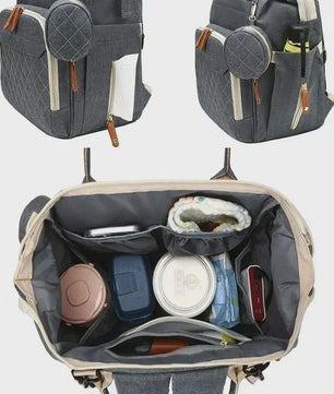 Multifunctionele Luiertas Rugzak met USB-poort - Grote Capaciteit, Waterdicht