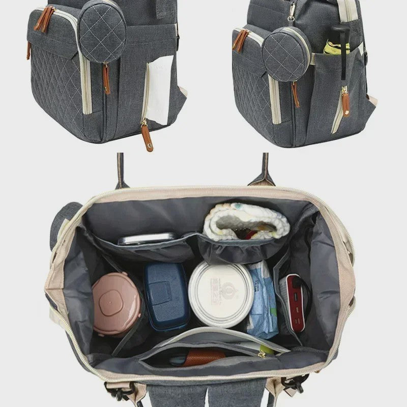 Multifunctionele Luiertas Rugzak met USB-poort - Grote Capaciteit, Waterdicht
