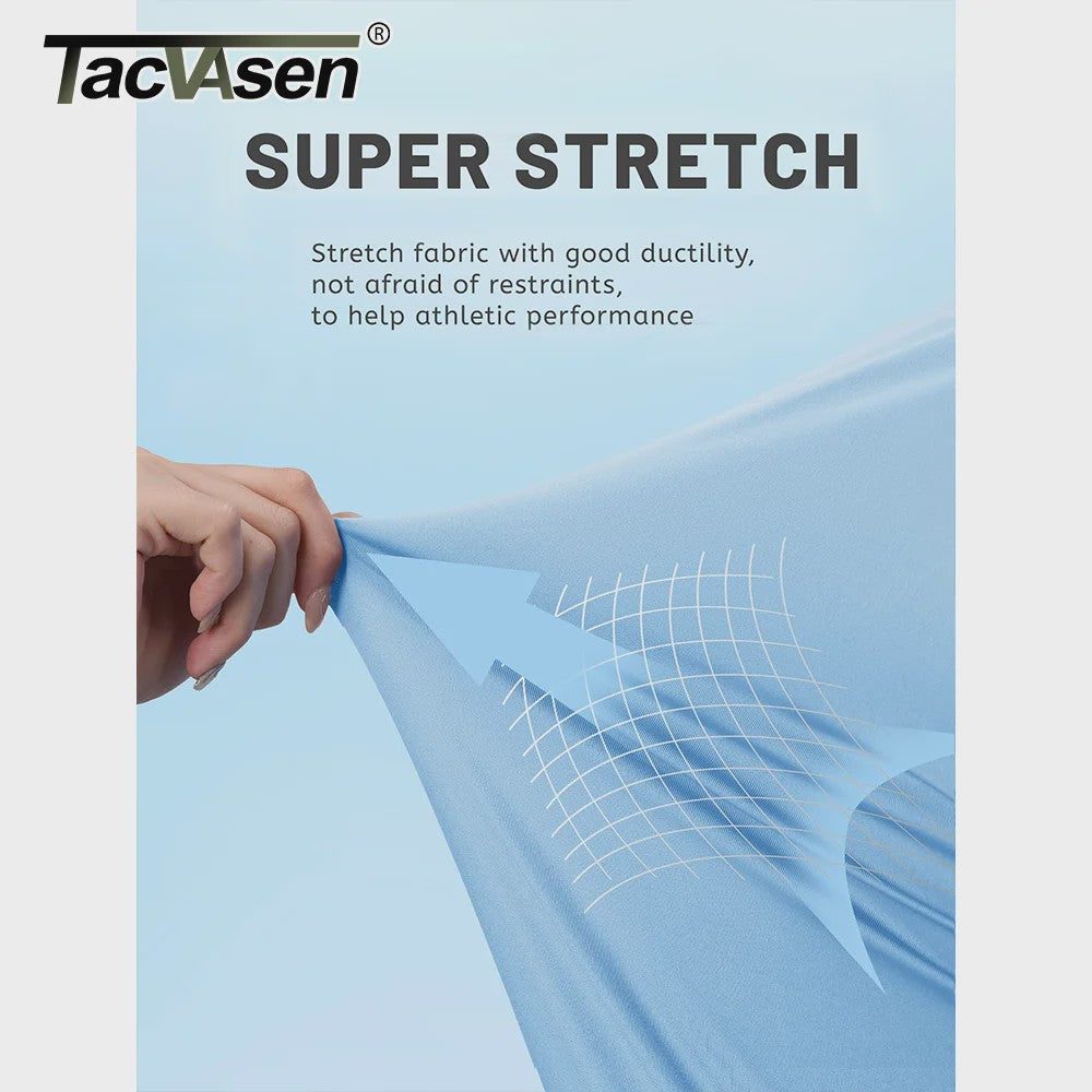 TACVASEN Heren UV-Bescherming T-shirt Lange Mouw - UPF 50+ Sneldrogend & Ademend