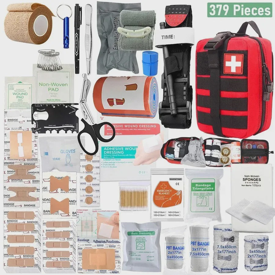 Professionele 379-delige EHBO- en Survival Kit voor Noodgevallen
