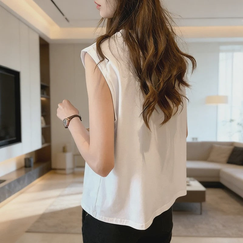 Zomer Tanktop Dames - Mouwloos Basic Vest T-shirt