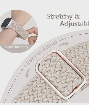 3x Elastische Nylon Bandjes voor Smartwatches (18/20/22mm) - Snelwissel & Comfortabel