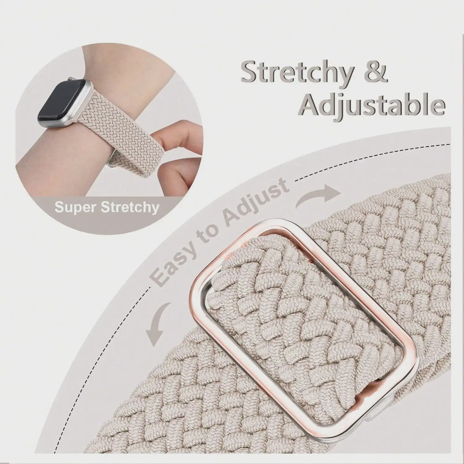 3x Elastische Nylon Bandjes voor Smartwatches (18/20/22mm) - Snelwissel & Comfortabel