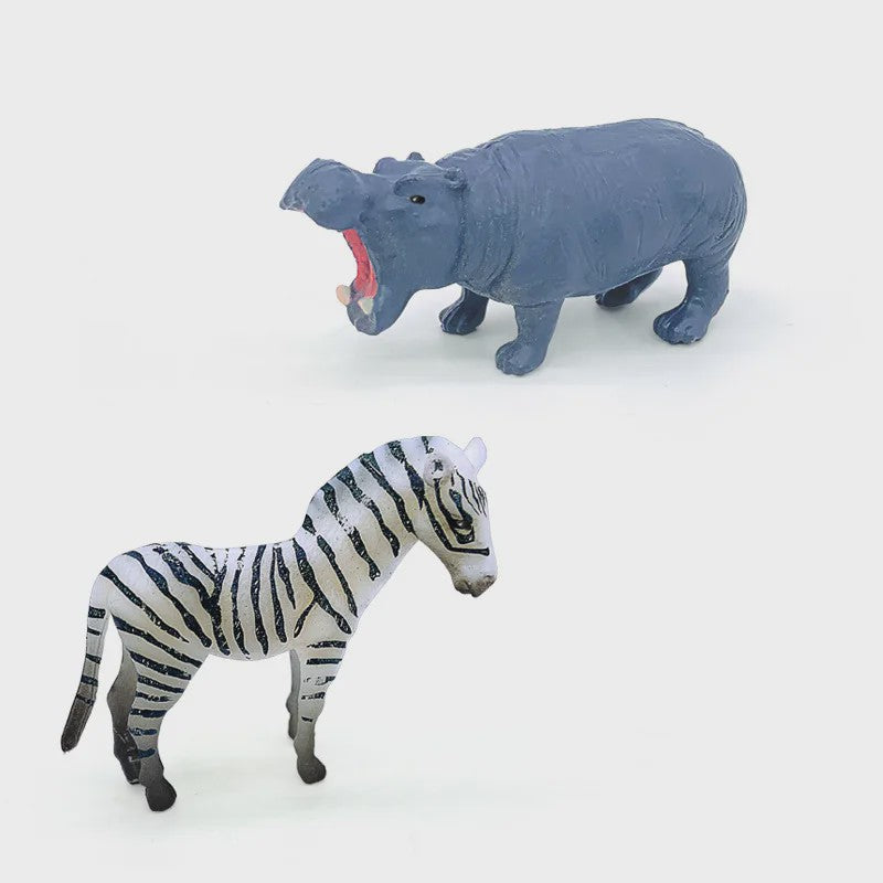 Set van 12 Realistische Wild Animal Dierenfiguren - Speelgoed & Cadeau voor Kinderen