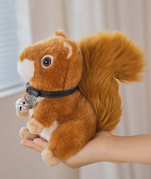 Schattige Eekhoorn Pluche Knuffel - Zacht en Realistisch Speelgoed Cadeau voor Kinderen