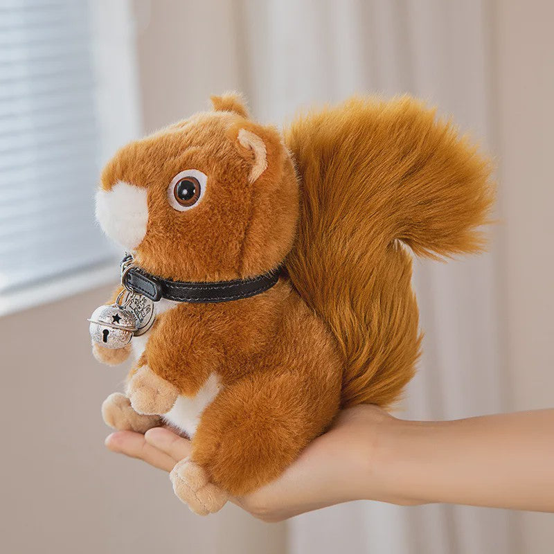 Schattige Eekhoorn Pluche Knuffel - Zacht en Realistisch Speelgoed Cadeau voor Kinderen