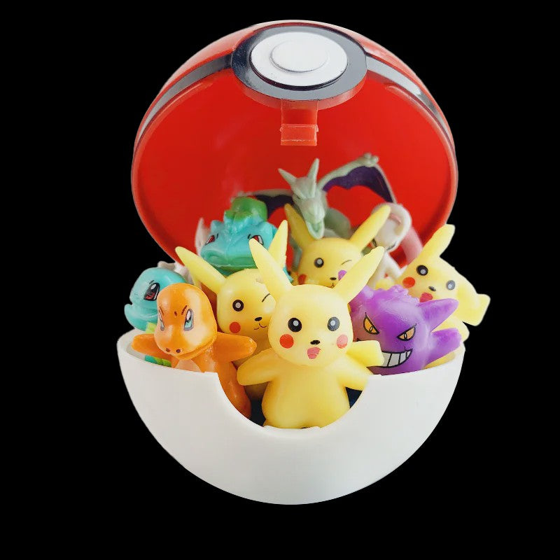 Set van 24 Pokemon Figuren - Diverse Stijlen, 2-3cm - Pikachu, Pokeball & Meer - Leuk Cadeau