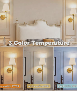 Draadloze Wandlamp met Afneembare Batterijlamp en Afstandsbediening - 15 Kleuren