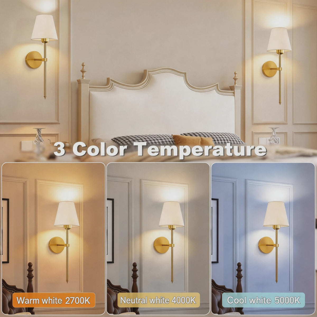 Draadloze Wandlamp met Afneembare Batterijlamp en Afstandsbediening - 15 Kleuren