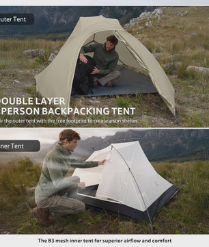 Naturehike Cloud Up PRO 3-Persoons Tent - Ultralicht & Waterdicht voor Outdoor Avonturen