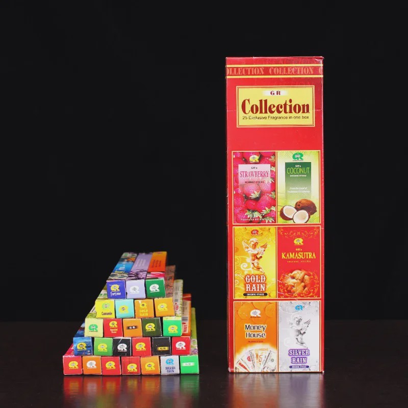 GR Geurkaarsen Collectie: 25x Indiaanse Wierook voor Meditatie & Huisparfum
