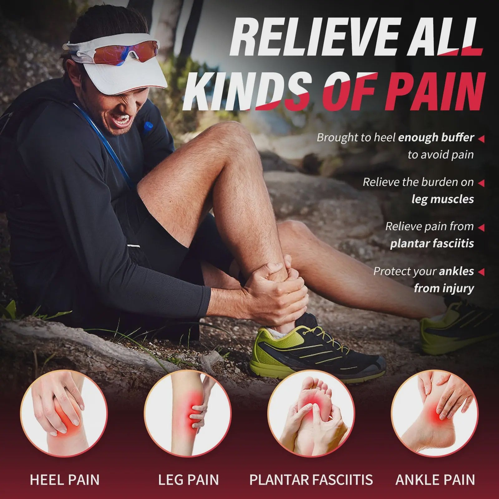 Orthopedische Sportzolen met PU Gel - Schokabsorptie & Boogondersteuning