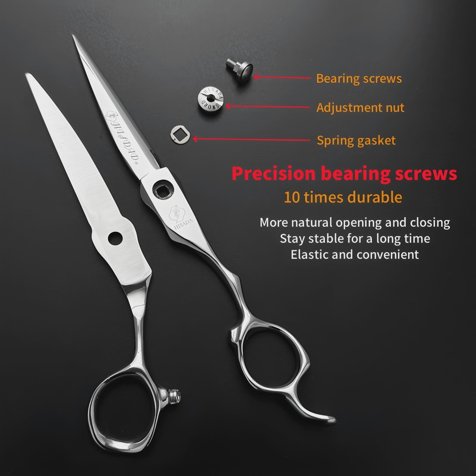 HISADA Professionele Haar- en Schoonheidsschaar 6.0 Inch - VG10 Staal voor Barbers en Haarstylisten