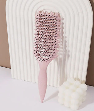 Ventilerende Stylingborstel met Massage-effect - Comfortabele Grip voor Natuurlijk Haar & Pruiken