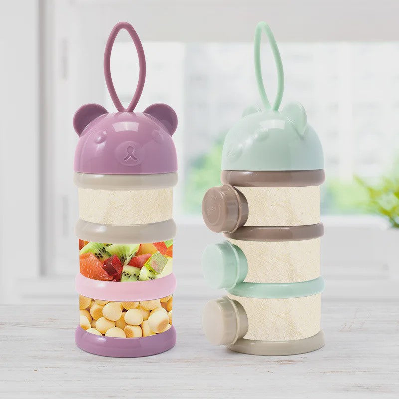 Babydoos Melkpoeder & Snack Container - Gelaagd & Draagbaar