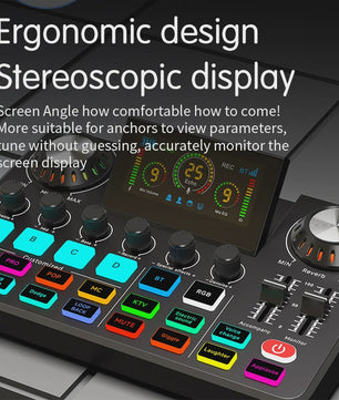 Live Sound Card YAMNWEO: Professionele Audio Mixer voor Streaming, Podcasting & Karaoke
