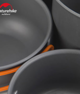 Naturehike 4-delige Camping Kookset Aluminium Outdoor Tafelgerei Set