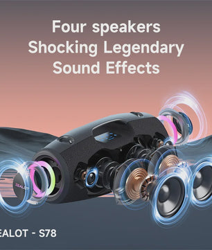 ZEALOT S78 120W Draagbare Bluetooth Speaker - Krachtig Geluid & Feestverlichting