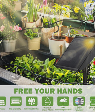 Automatisch Zonnepaneel Druppelsysteem voor Tuin & Potplanten