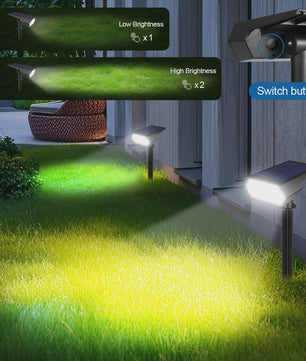 Waterdichte Solar LED Spotlight met Grondspies - Tuinverlichting