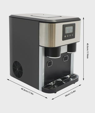3-in-1 IJsmachine: Crushed Ice & IJsklontjes Maker - Automatische Reiniging - RVS