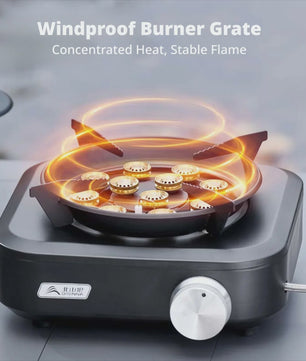 Krachtige 10000W Split-Type Campingbrander - Draagbaar & Winddicht voor Buiten BBQ