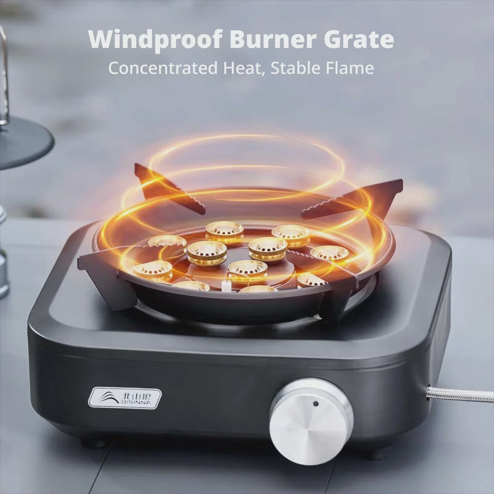 Krachtige 10000W Split-Type Campingbrander - Draagbaar & Winddicht voor Buiten BBQ