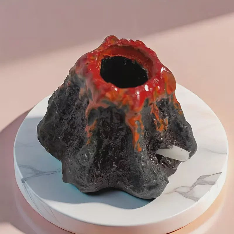 Aquarium Vulkaan Decoratie met Bubbelsteen - Verrijkt Zuurstof & Sfeer