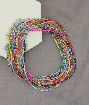 Kleurrijke Kralen Choker Ketting - Handgemaakt Bohemia Stijl