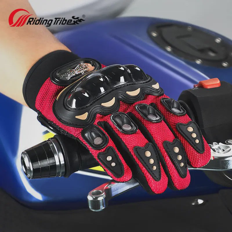 Pro-Biker Motorhandschoenen: Volledige Vinger, Anti-slip & Ademend voor Race & Fietsen