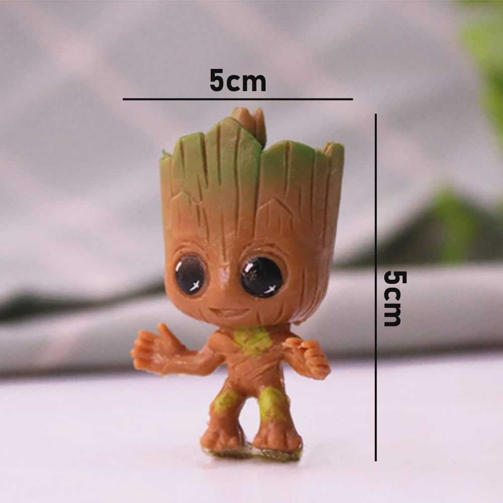 Set van 4 Leuke Groot Miniatuur Beeldjes - Decoratie Figuurtjes