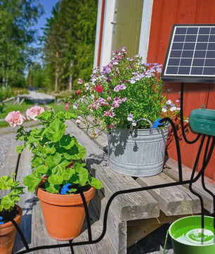 Slimme Zonne-irrigatieset voor Potplanten - Automatisch Water Geven met Timer