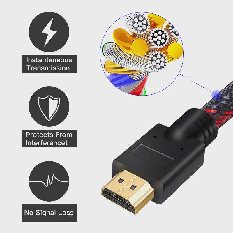 HDMI 2.0 Kabel 4K 60Hz - Diverse Lengtes (1m t/m 20m) voor TV, Laptop, PS4, Xbox